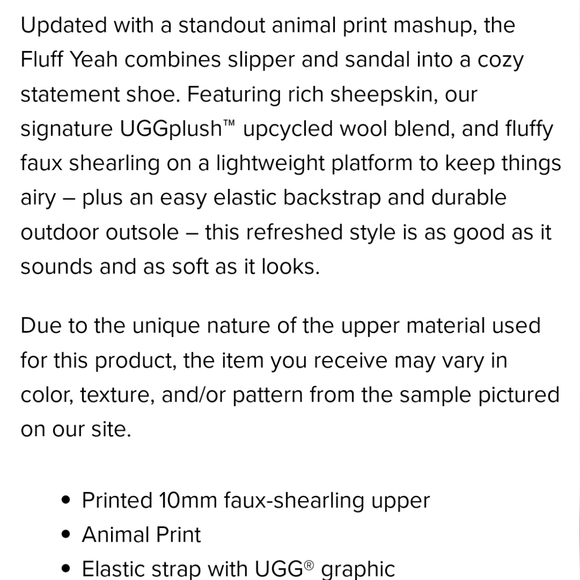 NWT Women's Size 8 UGG Fuzzy Slides - Picture 6 of 7